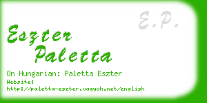 eszter paletta business card